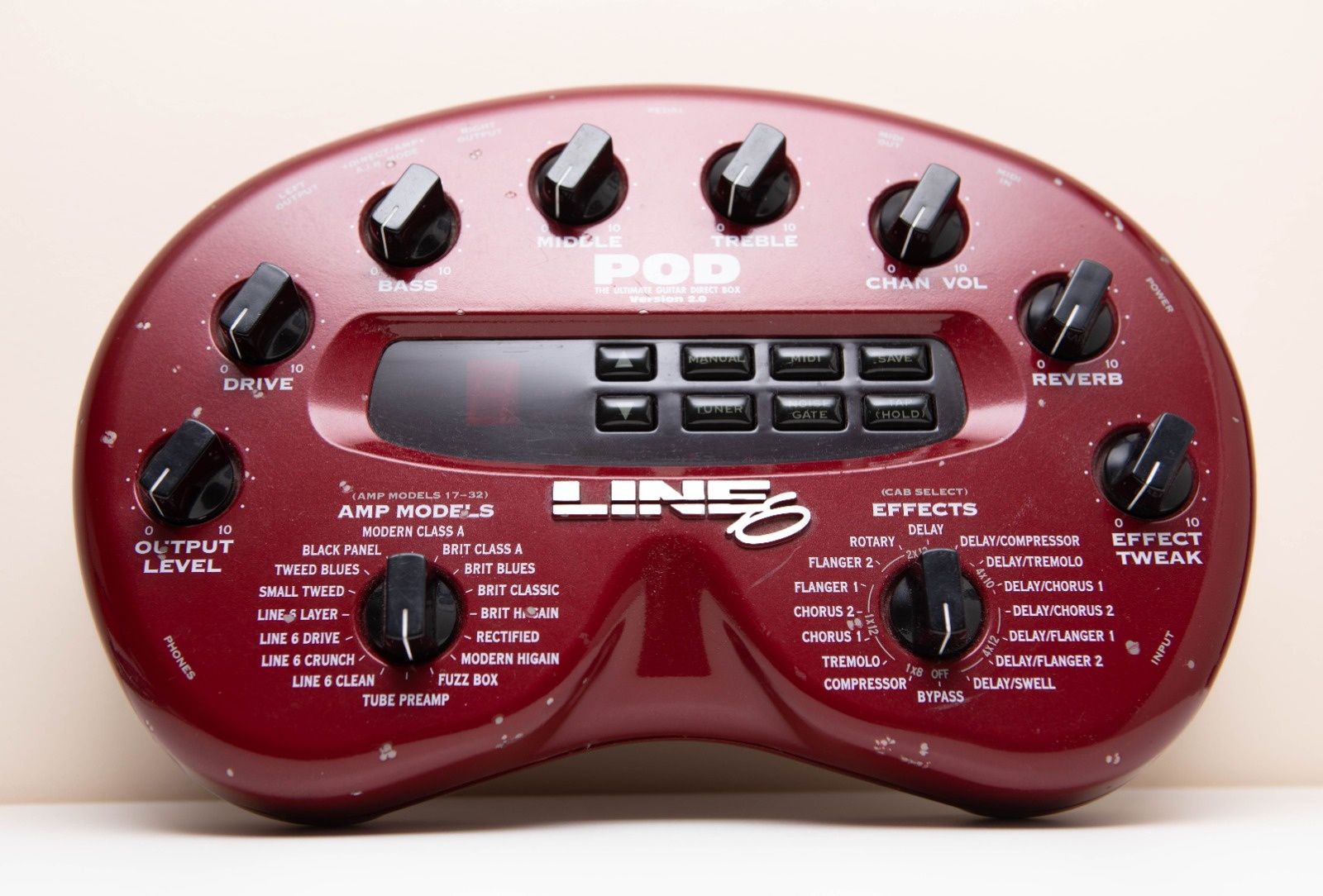 Multiefek Line 6 POD 2.0 gitarowy, gitara