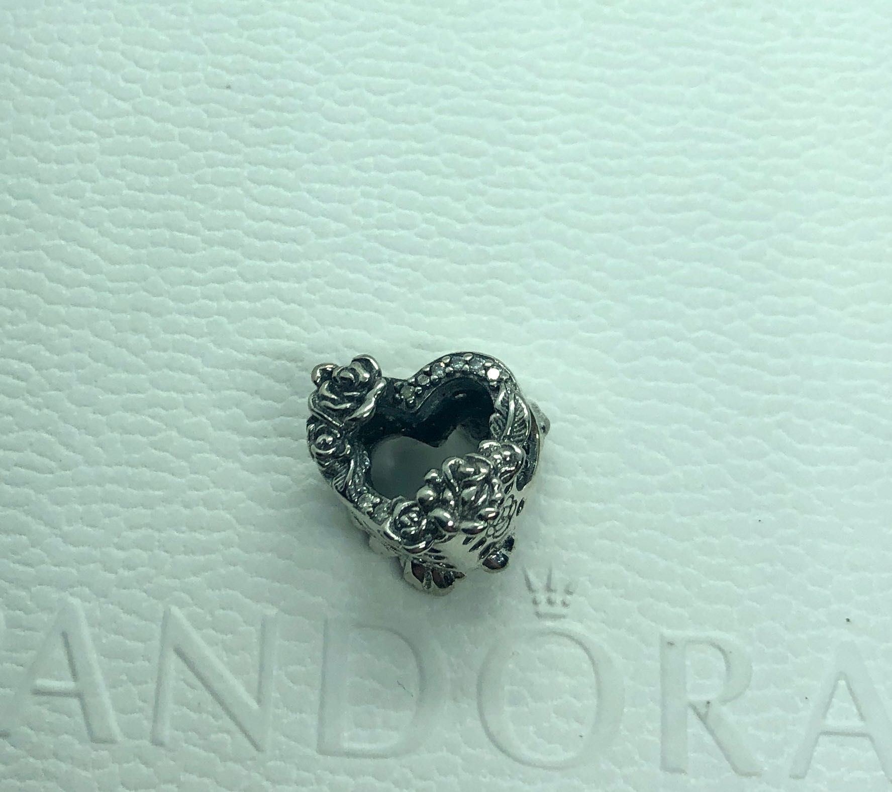 charms do pandora srebrny srebro s925 kwiat róża serce love beads