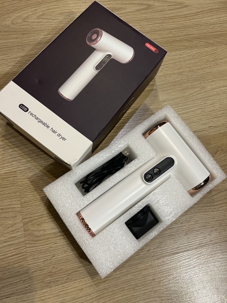 Безпровідний акумуляторний фен , USB-заряд, бездротовий