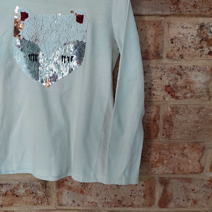 zestaw 2x bluzka bawełniana koszulka długi rękaw 122 128