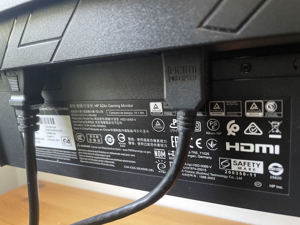 HP X24c Curved Gaming Monitor