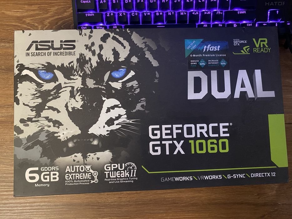 Asus GTX 1060 6gb