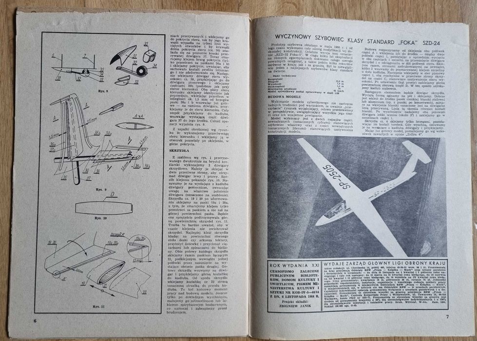 Mały modelarz 3/1980 - Szybowiec wyczynowy SZD-31 Zefir-4