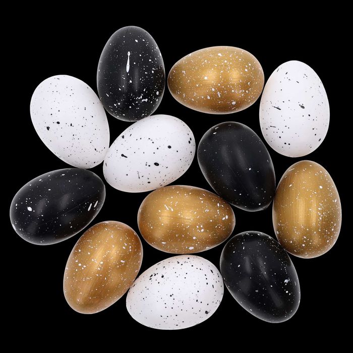 Pisanki wielkanocne w pudełku 12 szt. 6 cm