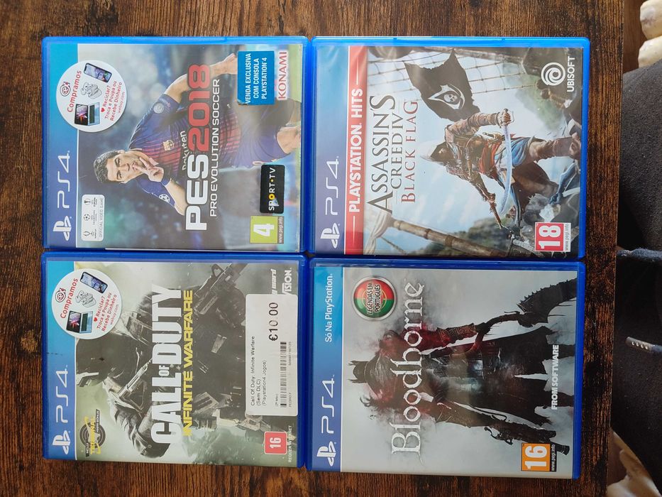 4 Jogos Ps4 usado, funcionando perfeitamente