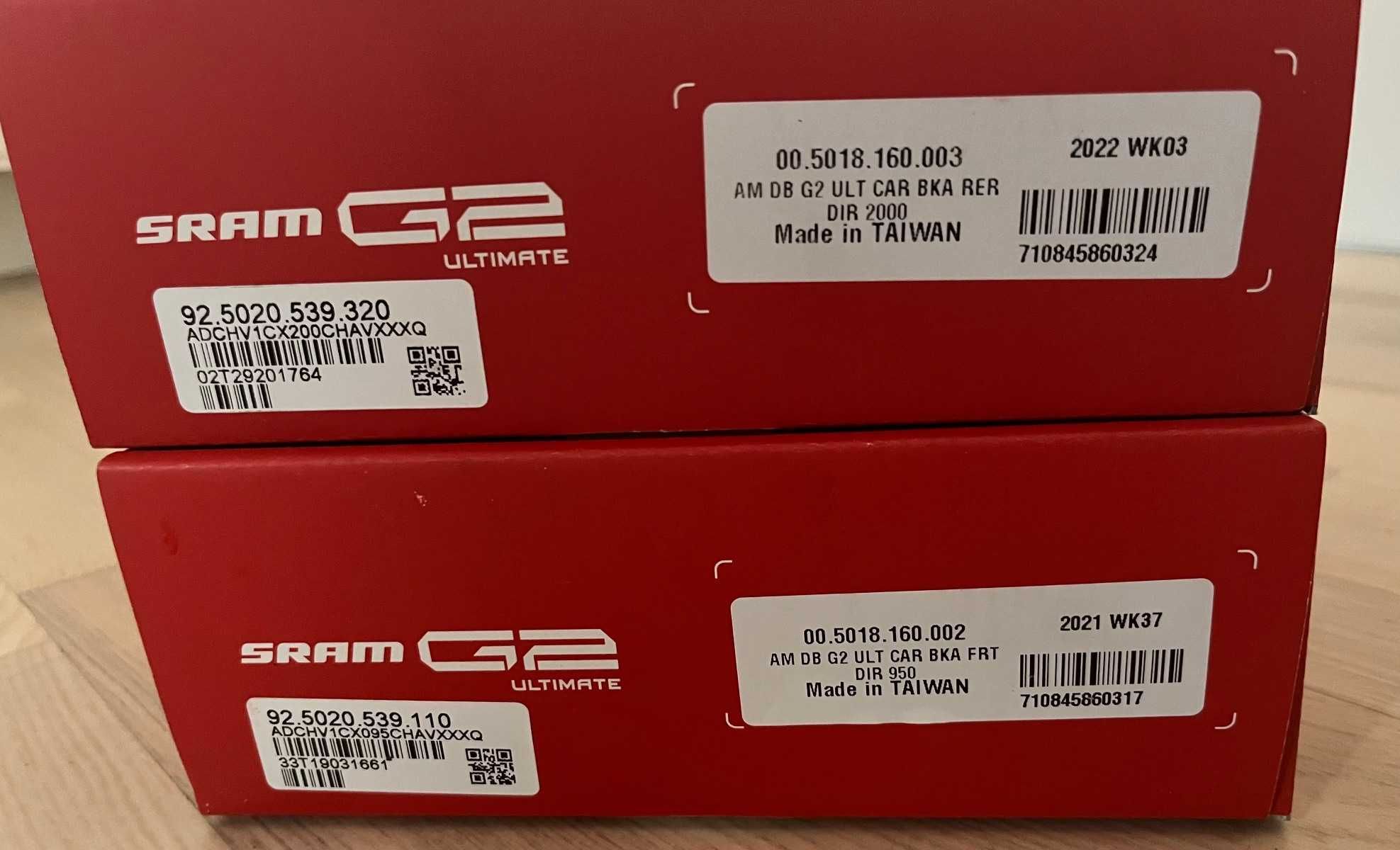 Sram G2 Ultimate RSC Hamulec hydrauliczny carbon top model hamulce xc