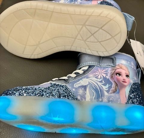 Elsa Elza Frozen Kraina Lodu, Frozen ocieplane led, świecące, migające