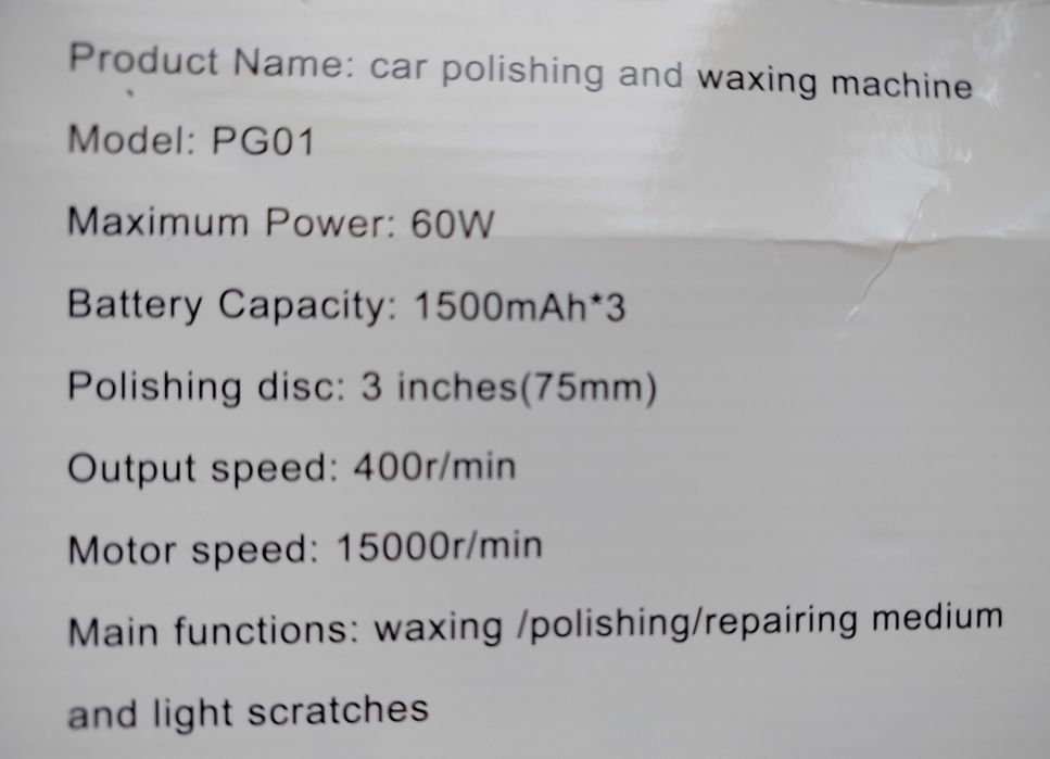 Polerka bezprzewodowa + 3 pady