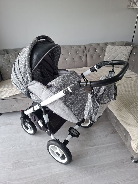 Wozek 3w1 4w1 siwy szary uniwersalny Adbor wysyłka