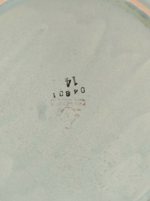 Patera talerz Pruszków Zielony PRL