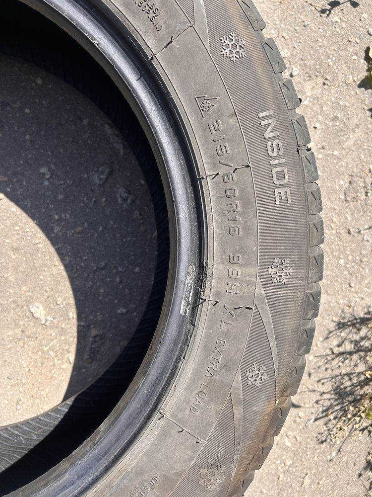 Продам шины зимние 215/60/16
