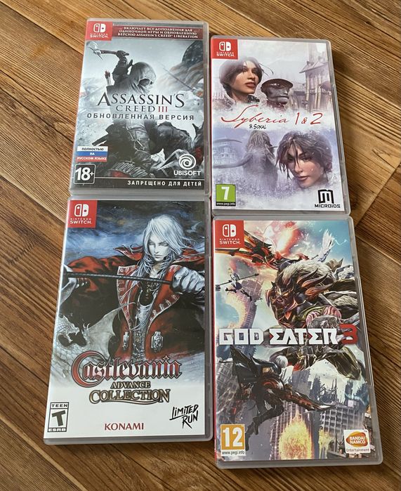 Nintendo Switch: Ведьмак, Soul Reaver, Metroid, Super Mario, Batman.