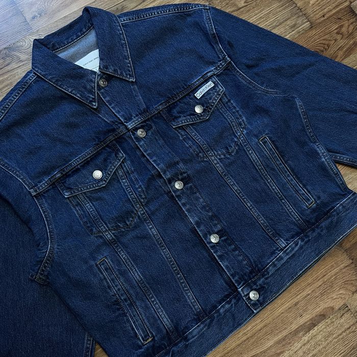 Оригінал | Чоловіча темно-синя джинсовка Calvin Klein