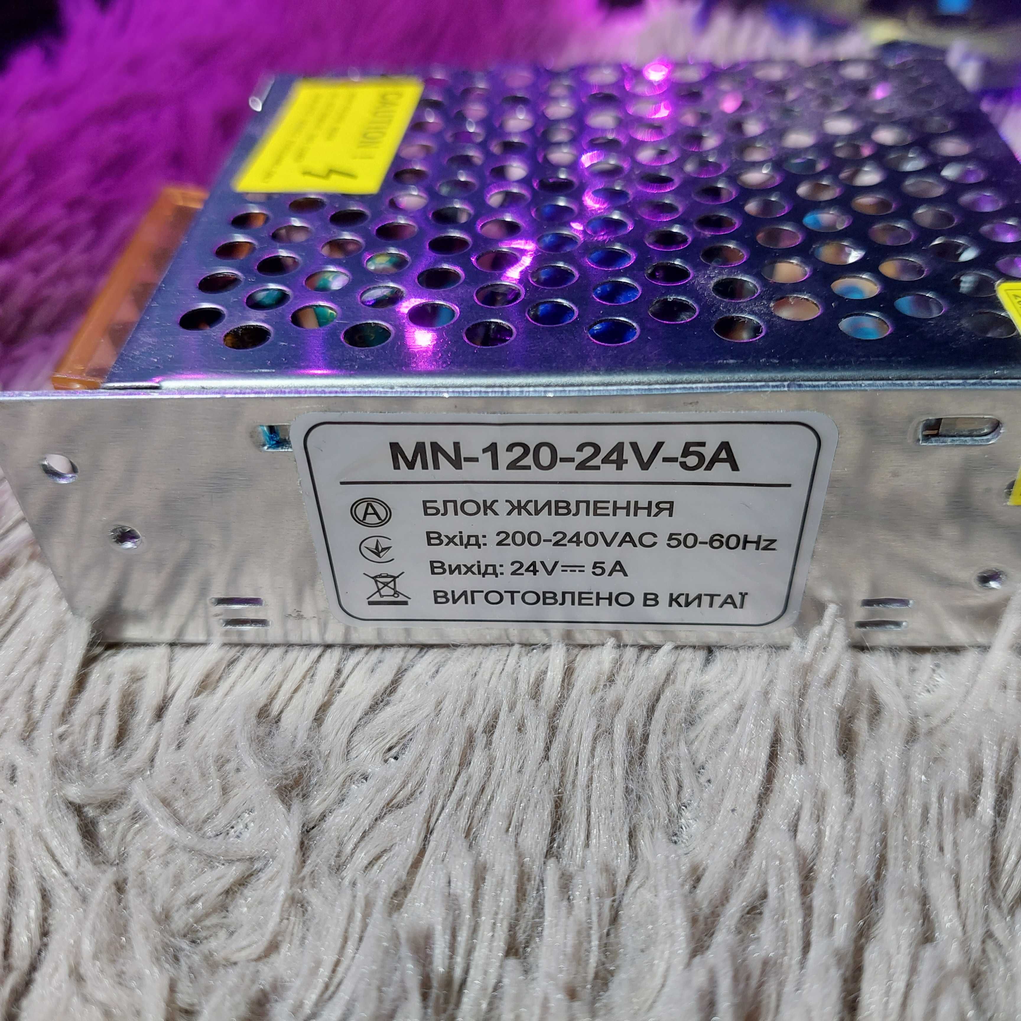 Модульный блок питания 24V, 5A, 120W (M-120-24)
