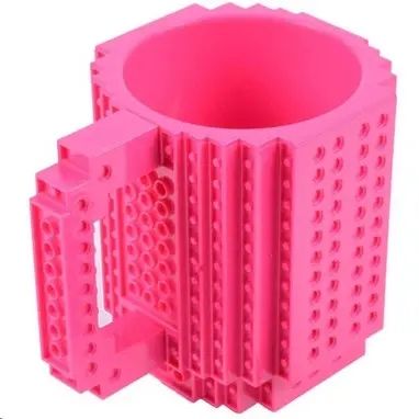 Чашка лего 350 мл розовая