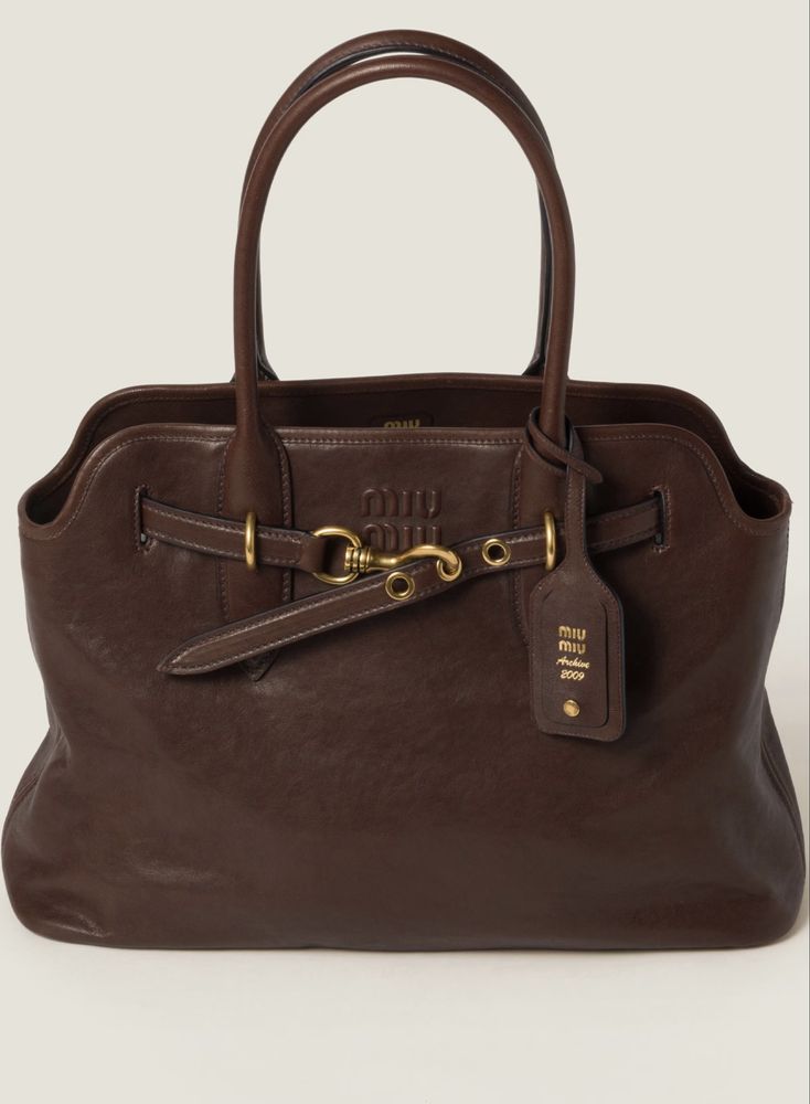 Шкіряна сумка miu miu