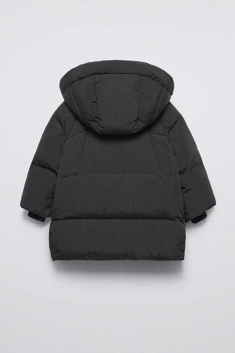 Дитячий теплий пуховик Zara дитяча зимова куртка подовжена зара 116 см