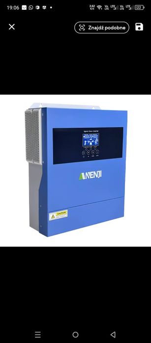 Sprzędam falownik hybrydowy off grid,firmy Anenji o mocy 4,2kw/24volt