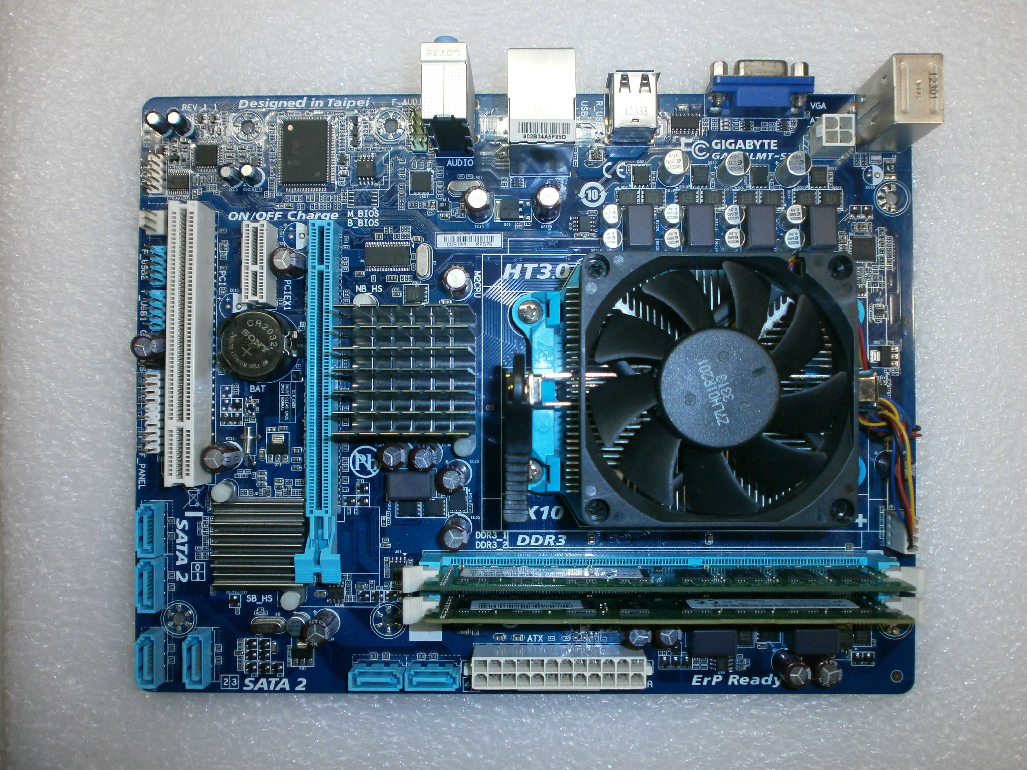 Комплект AM3+ GA-78LMT-S2 + Athlon X2 270+ cooler+ 8Gb DDR3