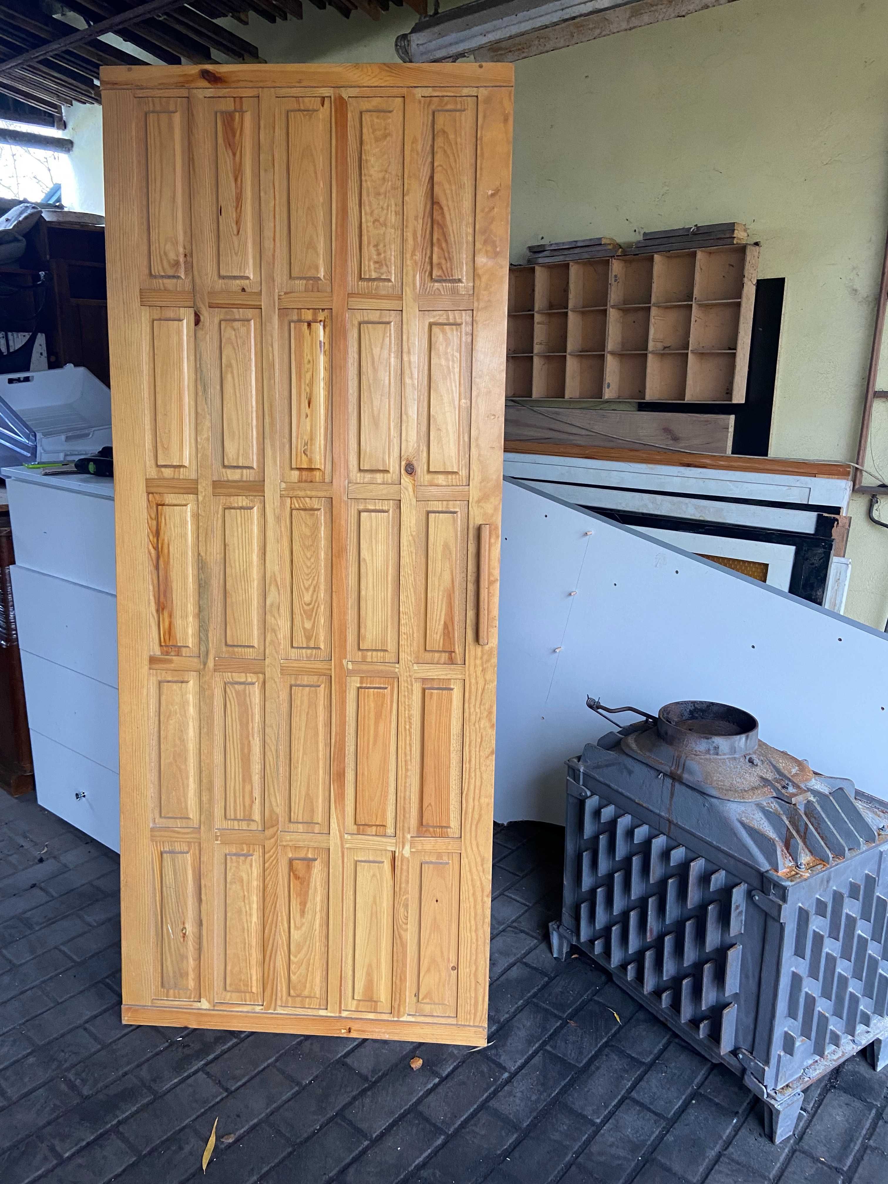 drzwi suwane mdf drewniane