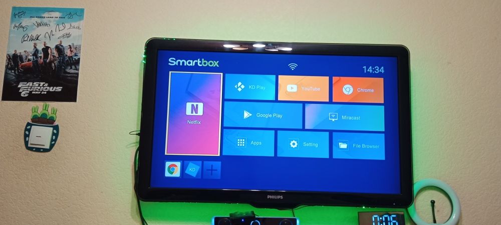 Телевізор Philips 43"  42pfl5604H/12+ смарт приставка
