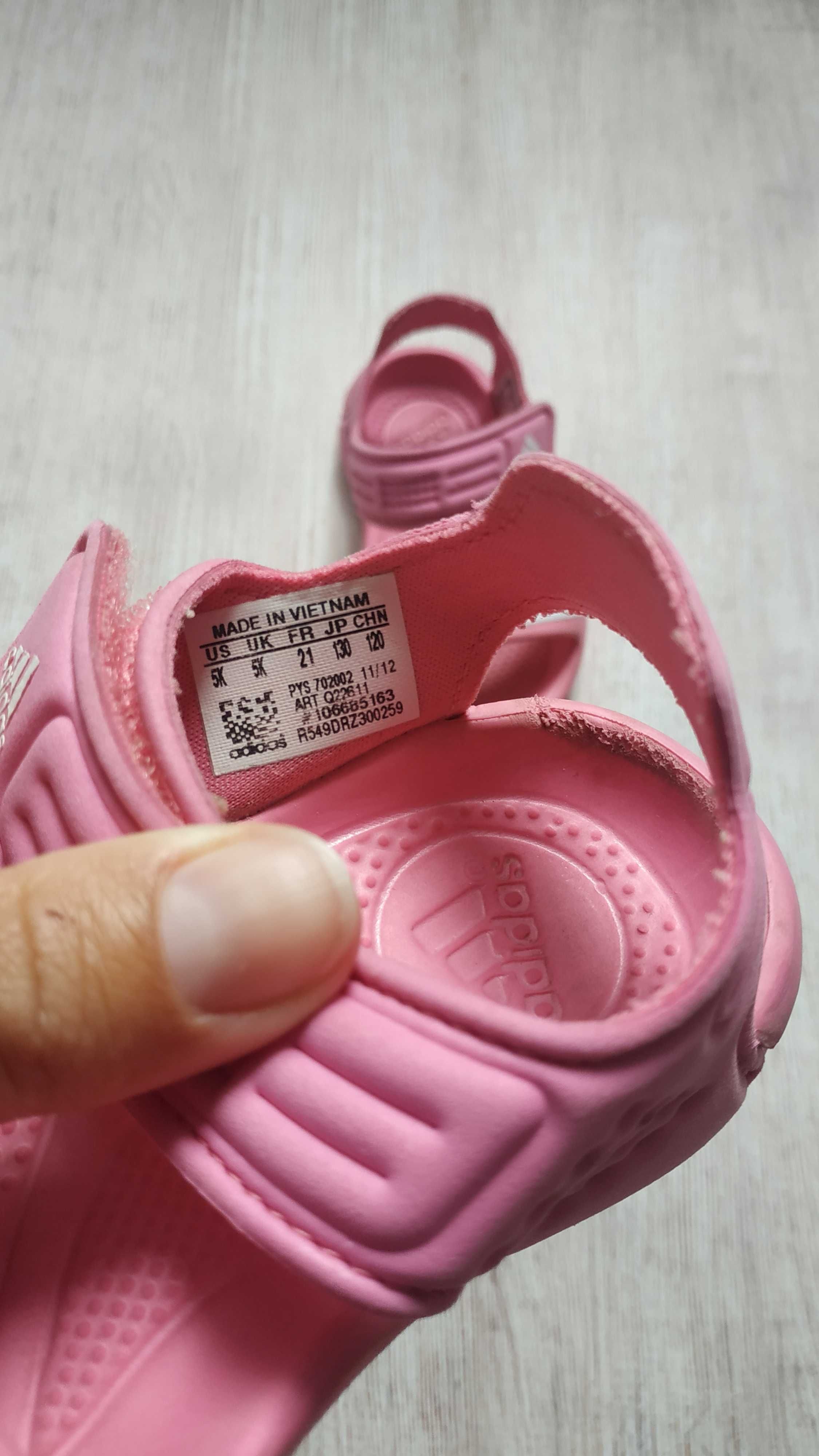 Adidas EVA адидас  розовые босоножки босоніжки 21 25 р