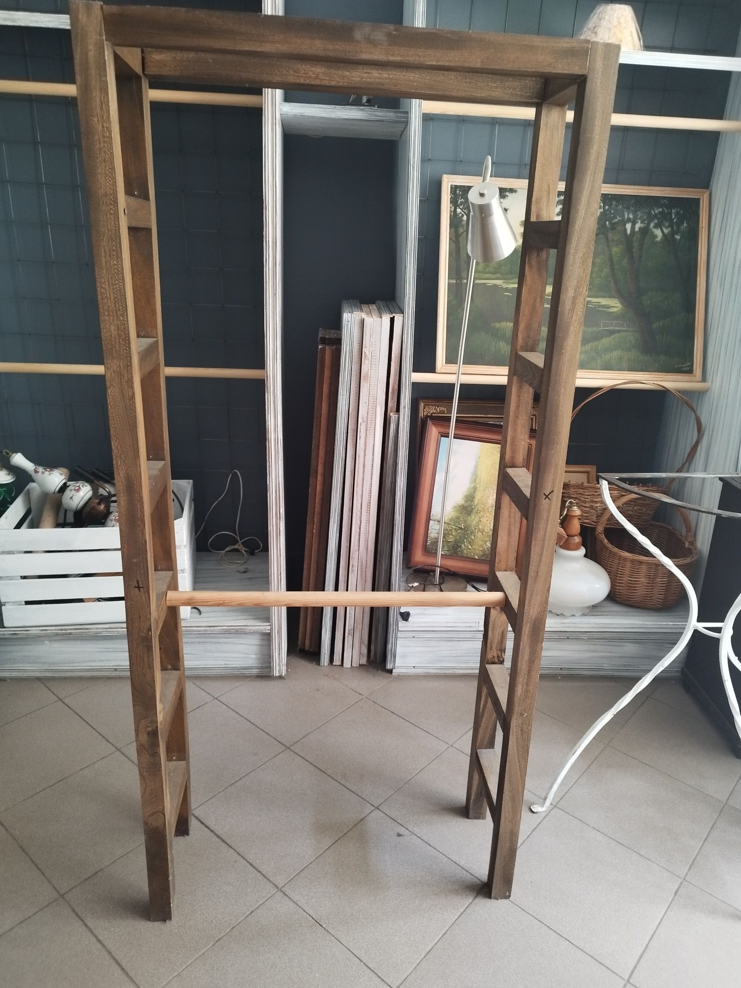 Pergola,drabinki z drewna.