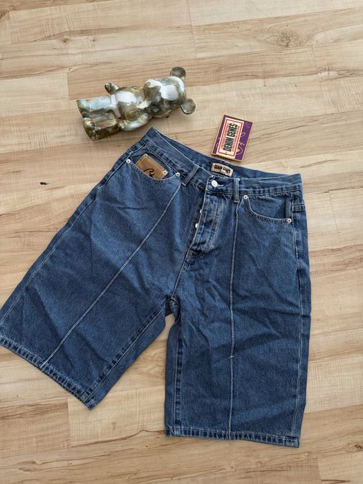 Szorty jeansowe Corteiz – vintage styl – rozmiar M