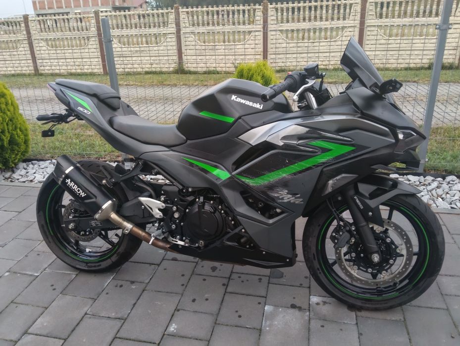 Kawasaki ninja 500 Arrow nówka niski przebieg a2 2024 transport
