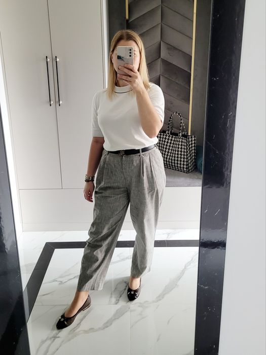 Półbuty baleriny lakierki z łańcuszkiem kokarda premium hit jesieni