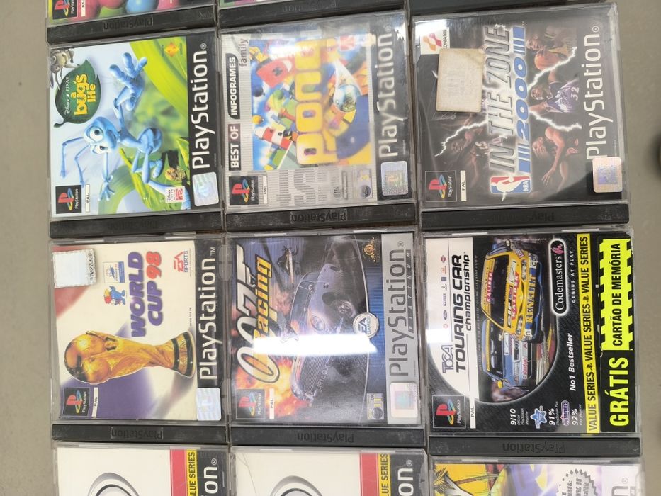 Jogos Plastation 1 Colin Mcrae / V-Rally / Toca Touring Car / Nascar
