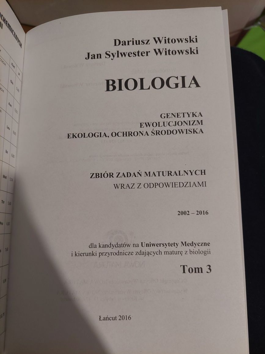 Witowski, Biologia t.3