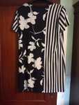 Vestido preto e branco