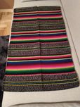 wełniany kilim, tkany to na krosnach