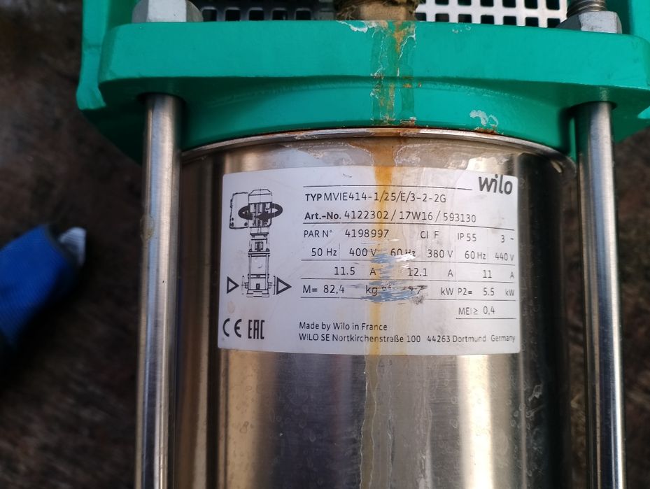 Pompa.  Wilo   silnik 5,5 kW