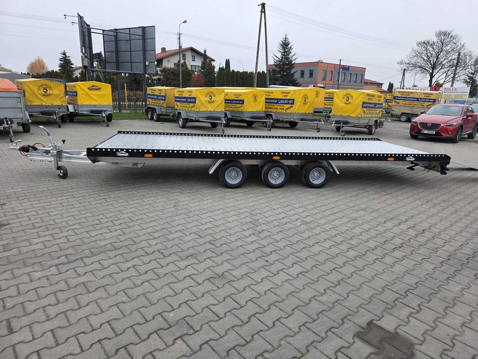 Laweta aluminiowa trzy osiowa do busów Nowa od ręki DMC do 3500 kg