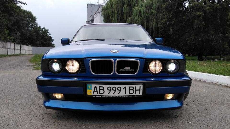 БМВ 5 накладка на бампер губа юбка пороги BMW E34 Е шницер мтех