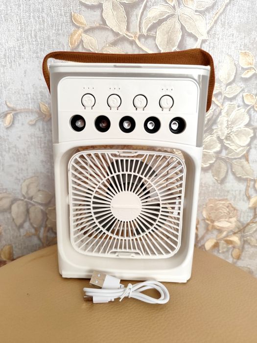 Міні Вентилятор 3в1 Зволожувач Світильник