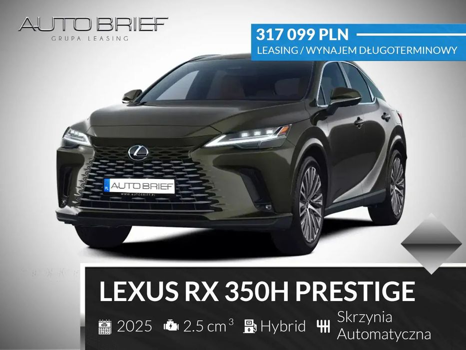 Lexus RX 2,5 Hybrid 250 KM, Prestige + technology + PANORAMA, 2025r, Dostępny!