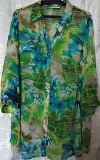 красивая летняя женская блуза ШИФОН БОЛЬШОЙ размер 58-60 CANDA