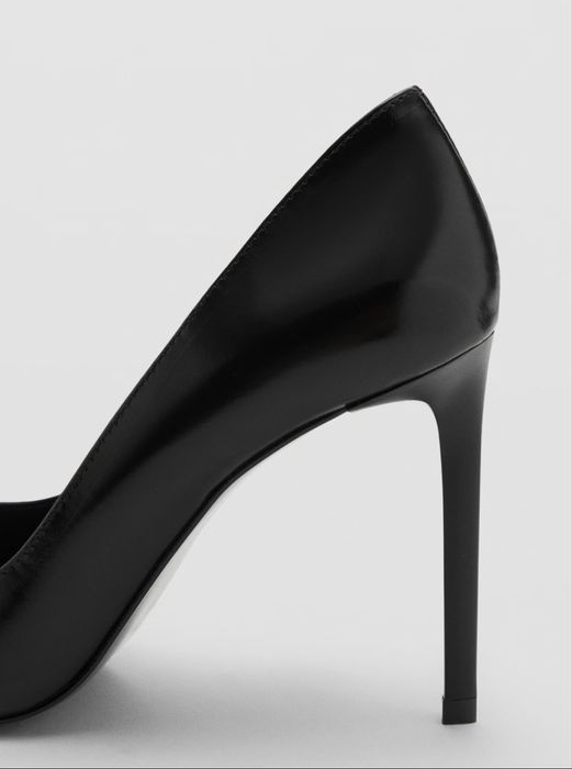 Mango туфли на каблуке натуральная кожа