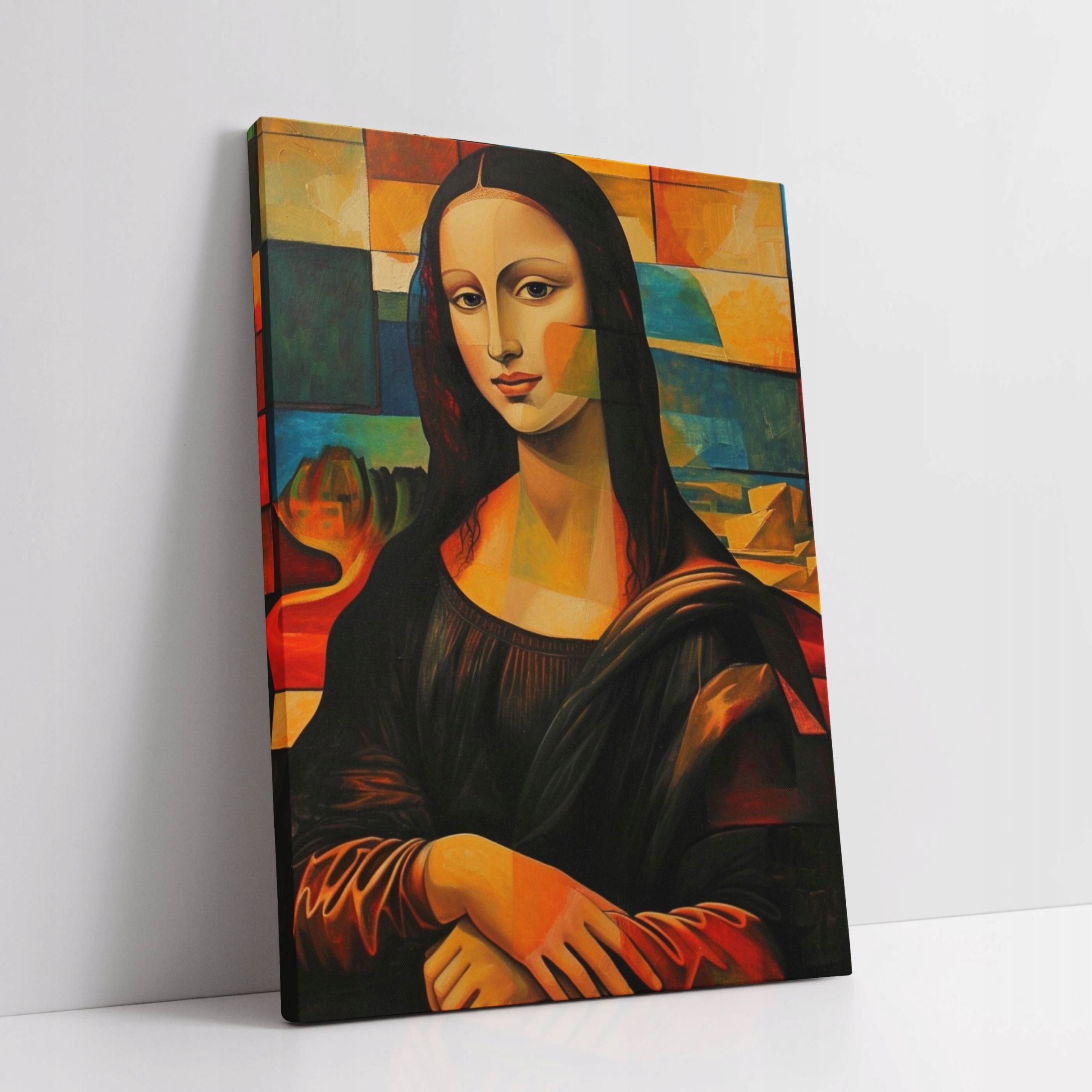 Obraz na płótnie Mona Lisa w Stylu Picassa do domu pokoju salonu 30x40