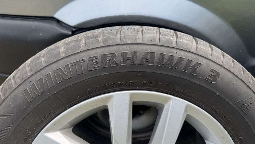 Koła alufelgi VW 16” zimowe opony Firestone Winterhawk 3 215/60/16