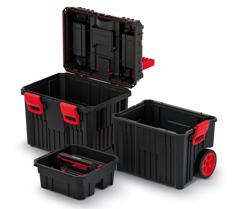 Skrzynka Organizer na Narzędzia Narzędziowa na Kółkach Duża Walizka