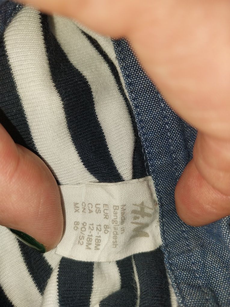 Śliczne body w paseczki h&m