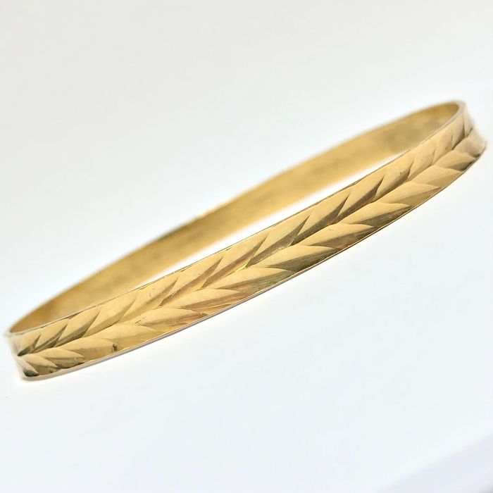 Złota BRANSOLETKA damska 750 18K CUDOWNA sztywna