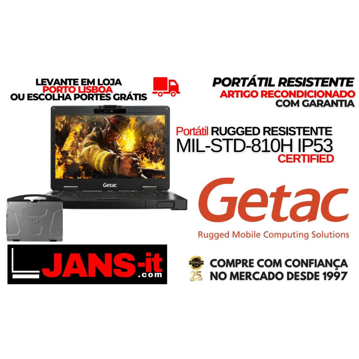 Portátil Resistente Getac S410 G3 - i5-8350u/32GB/SSD 1TB/14"FHD