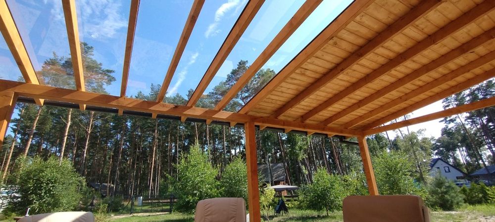 Zadaszenie tarasu,pergola tarasowa,dach,taras,poliweglan,KVH,BSH