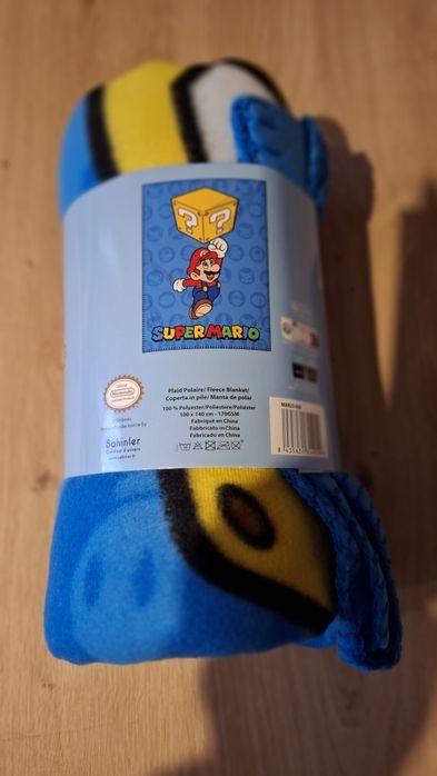 Super Mario Bross kocyk 100x140cm