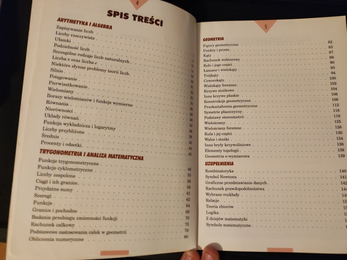 Tablice Szkolne Matematyka technikum , licemum . Prezent dla ucznia
